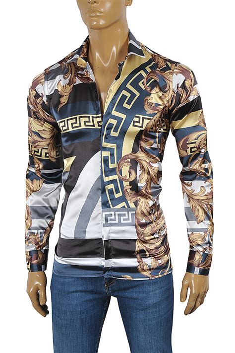 versace spray paint shirt|Versace clothing for men.